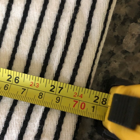 NWT Chaps Tie Front Striped Top - Picture 7 of 8